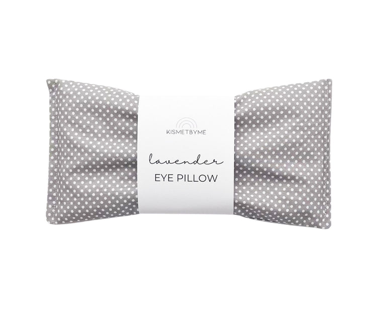 LAVENDER EYE PILLOW - GRAY DOTS